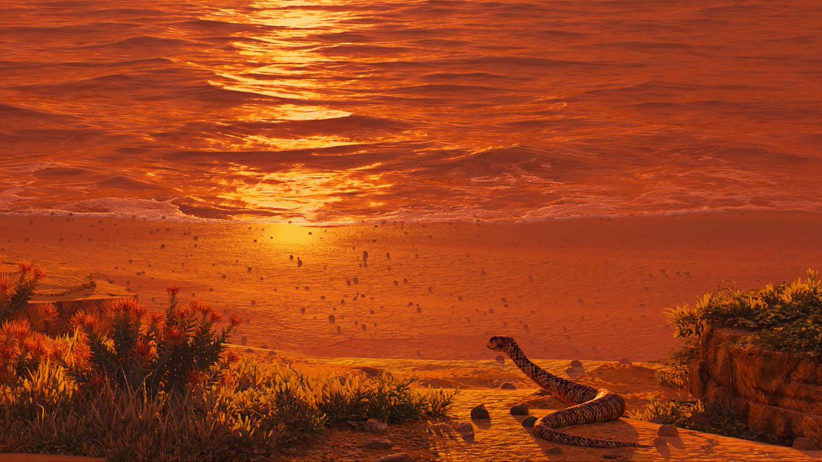 ima_dreamwalker's tweet photo. My first artwork inspired by WoW: Forever. The new red ambient light and fog at dusk make Durotar look surprisingly peaceful.
The crawler mucus collecting can wait until tomorrow. There’s a sunset to watch. https://t.co/YAnTuolTB1