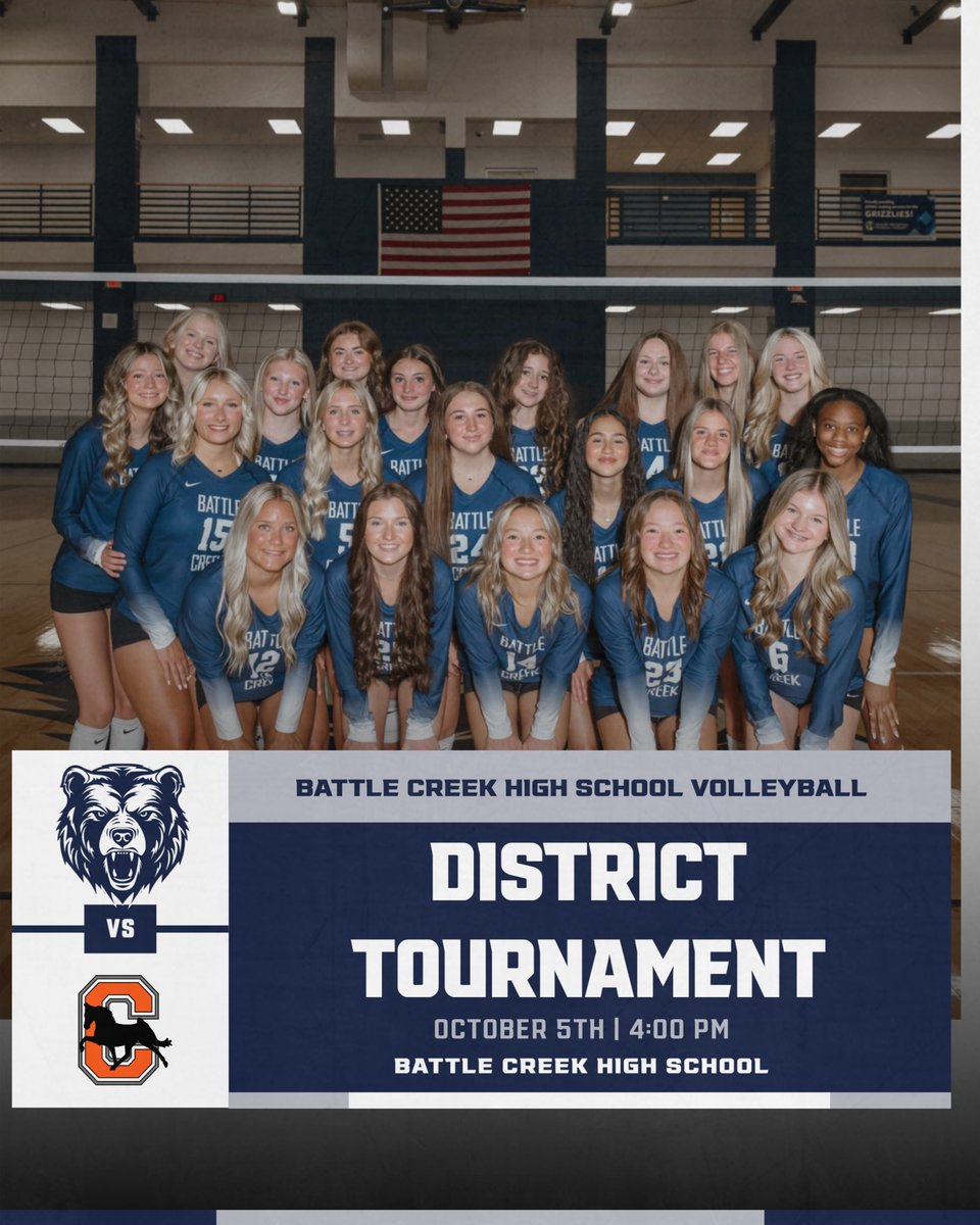 mcpsBCAthletics's tweet photo. Staying in town this Fall Break? GET DOWN TO #THECREEK!
Come out to Battle Creek today at 4:00 as volleyball fights for a District Championship! #ReadyforBattle https://t.co/RJrvbr3KmL