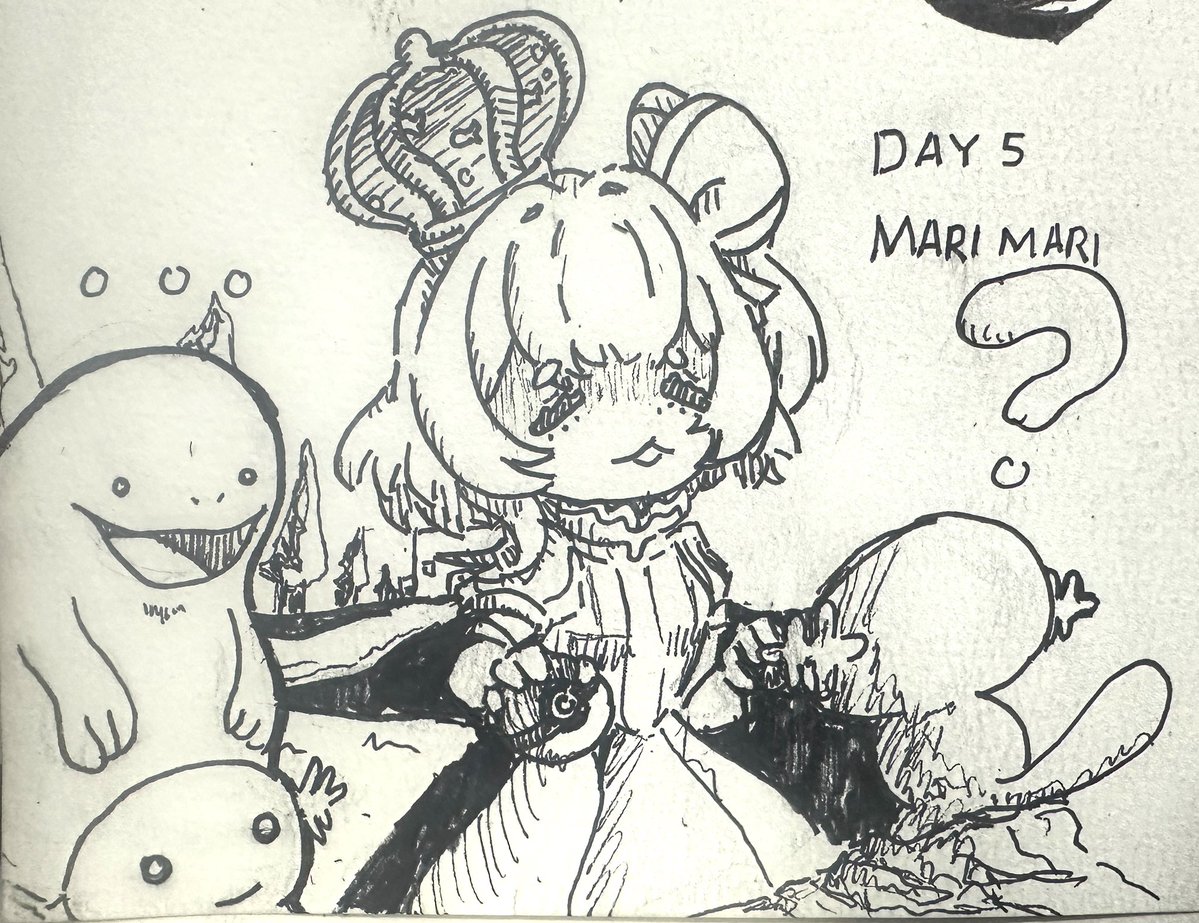 giu_alice's tweet photo. Day 5 - Mari Mari_EN
im still blacking out my mistakes and coping . . . look at the pokemon trainer go!
#MariArti #Phasetober #Phasetober2026 https://t.co/GOnHrMf9ho