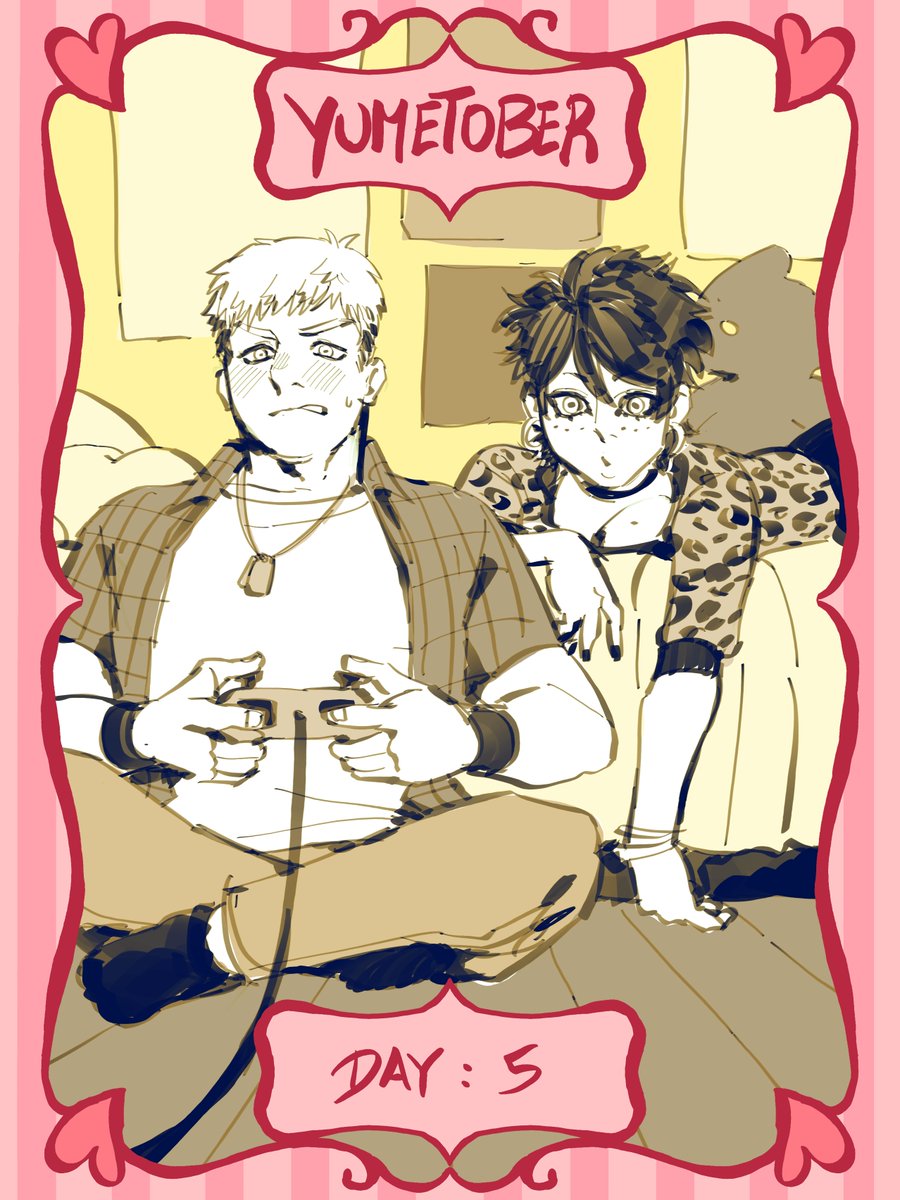 astrom0n's tweet photo. #elisyumetober2026
Day 5: Gaming
[ Astel x Laios ] (Modern AU)

Esta jugando al crash bandicoot

#yumetwt #laiostouden https://t.co/WDB9SL3p7W