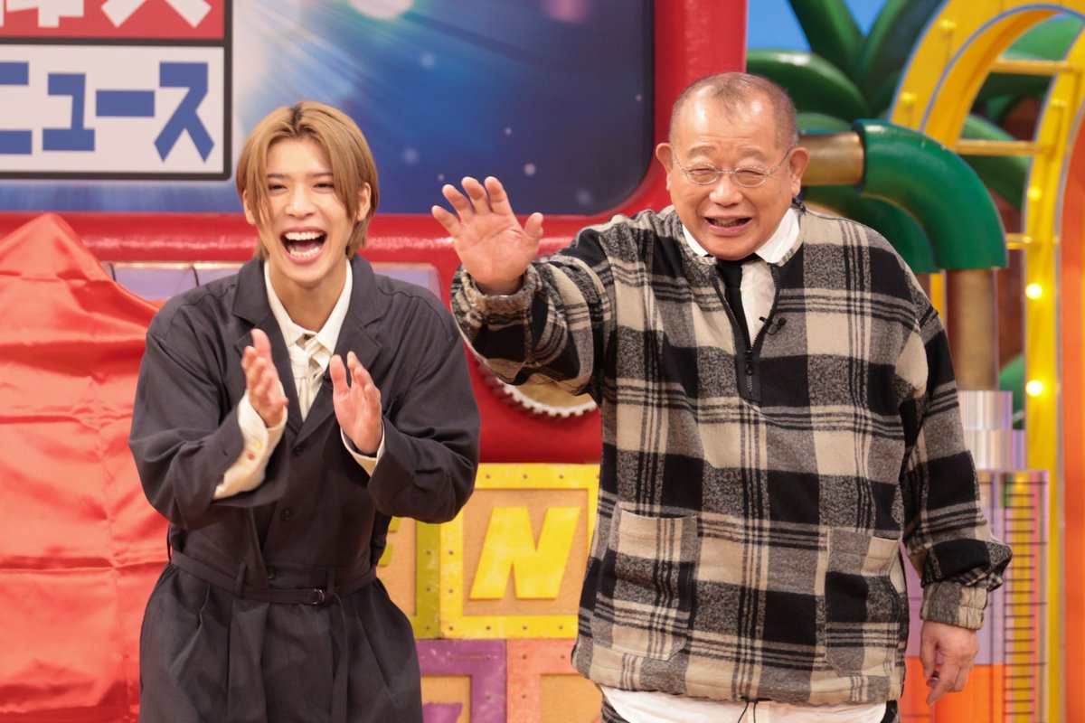 gyoten_ntv's tweet photo. ＼今夜9時／
2時間スペシャル！

TVerでリアルタイム配信📲
▶︎https://t.co/7PKzy7RUAU

身近な危険！5連発💥

#仰天ニュース MC：笑福亭鶴瓶
レギュラー：松島聡(timelesz)
ゲスト：大泉洋  深澤辰哉(Snow Man)  永尾柚乃  山下健二郎(三代目 J SOUL BROTHERS)  柏木由紀  本田紗来  後藤楽々 https://t.co/0dD6mCAlz2