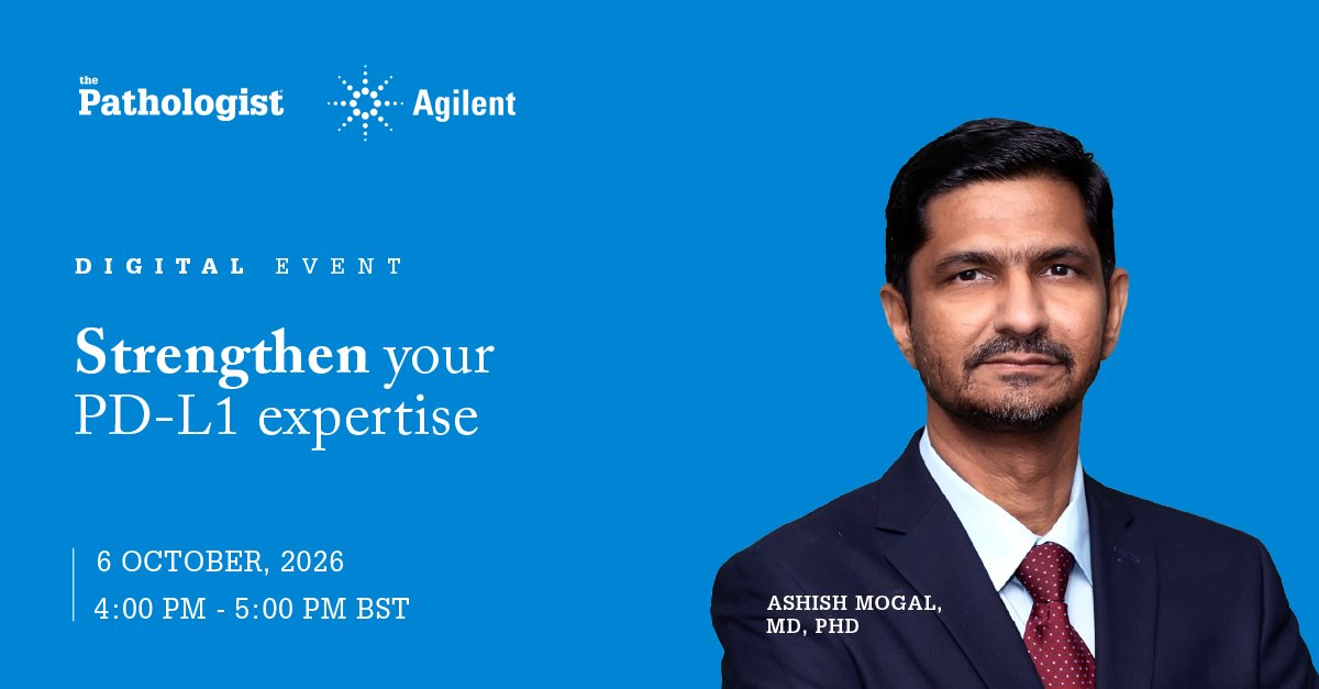 pathologistmag's tweet photo. 📢 Starts tomorrow!
Have you registered for Agilent's Precision Pathology Insights webinar?
Join Ashish Mogal, MD, PhD for practical guidance, real-world PD-L1 cases, and expert CPS scoring insights.
👉 Register now: https://t.co/W0Gw38pHbN
#Pathologist #PrecisionPathology https://t.co/LbEdSQu1LB