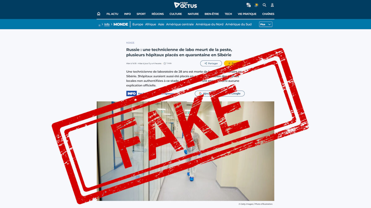 IntReporters's tweet photo. #Factchecking : Quand la #RTBF transforme une pneumonie en région d’Irkoutsk (Russie) en #peste pulmonaire

https://t.co/53nw0mQFJG https://t.co/p6brmpZSR0