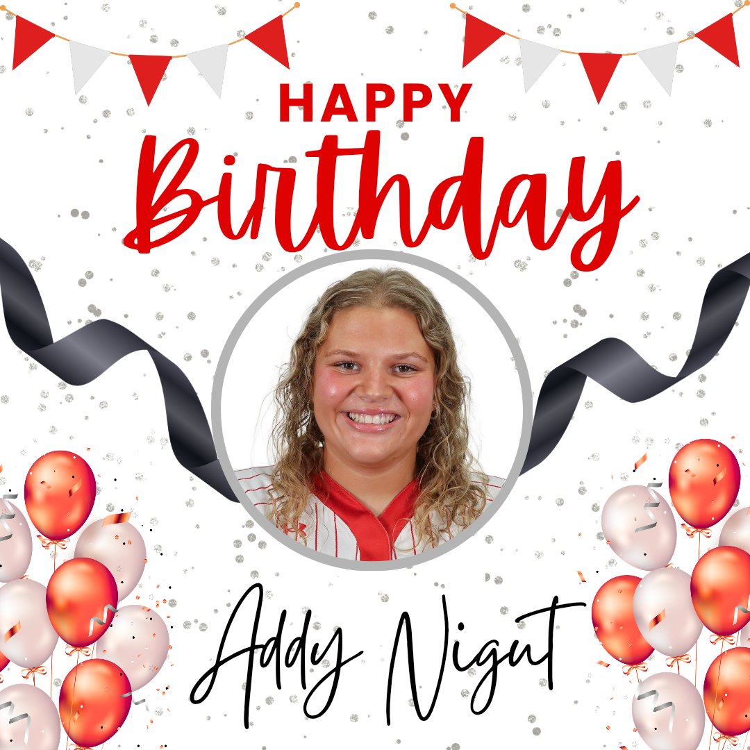 RedWolvesSB's tweet photo. Happy birthday to freshman Addy Nigut! Hope you have a great day 2️⃣9️⃣‼️🎉🎈 https://t.co/eCvVRJxBV5