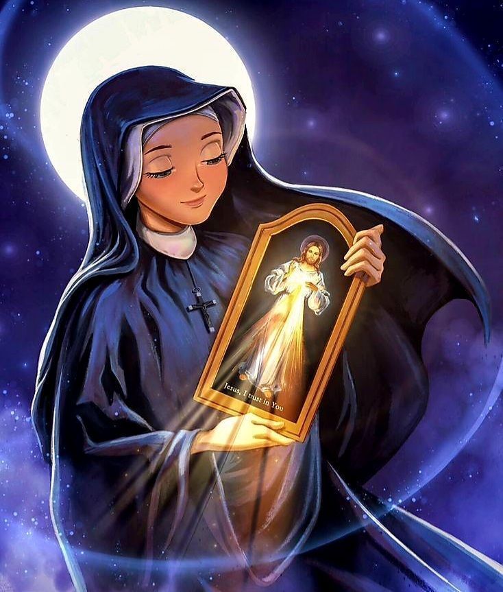 el60abelen's tweet photo. "Por eso, confiando en tu misericordia,
camino por la vida como un niño pequeño
y cada día te ofrezco mi corazón
inflamado del amor por tu mayor gloria".
Santa Faustina 

5/10: santa Faustina Kowalska https://t.co/5Xjjn8MQfq