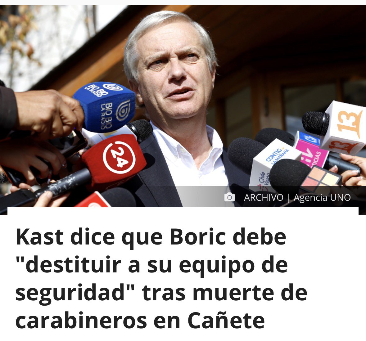 emischneiderv's tweet photo. Se le olvidó esto senador @arturo_squella. El presidente lo hizo, no solo de una autoridad, sino de todo un equipo. La muerte de un funcionario policial duele y afecta al país, pero son ustedes quienes han lucrado con el miedo para sacar réditos políticos. No se hagan los estadistas. https://t.co/xRiK0j0AAm