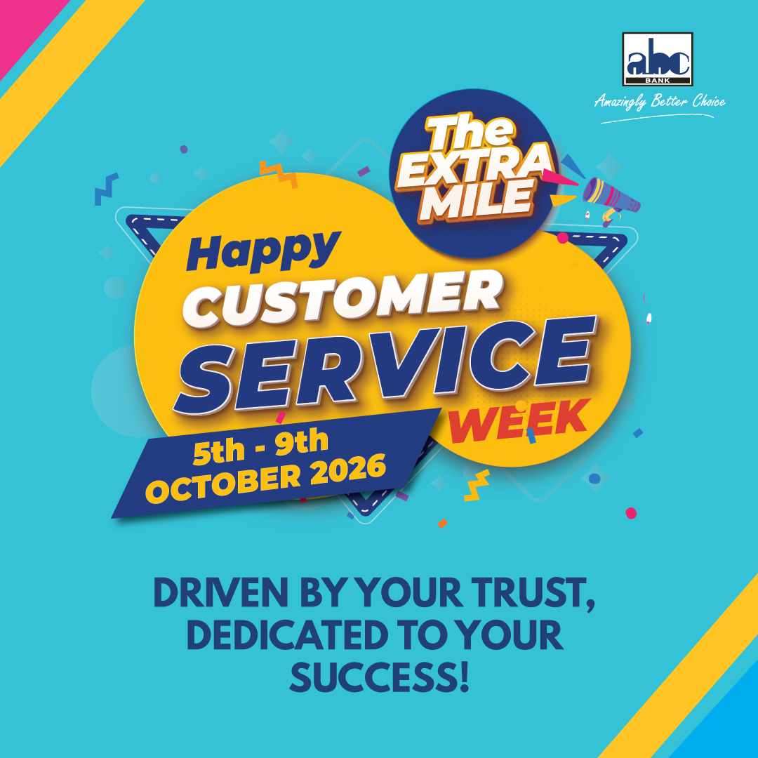 ABCBankGroup's tweet photo. 🌟 Happy Customer Service Week! 

💙 Great service isn't just about meeting expectations, it's about going the extra mile every single day.

💙 Whether it's finding custom solutions or simply adding a little extra care to your experience, our team is committed to walking that extra mile for you.

💙 Thank you for trusting us and letting us be a part of your journey.

#CustomerServiceWeek
#GoingTheExtraMile
#CustomerFirst
#AmazinglyBetterChoice