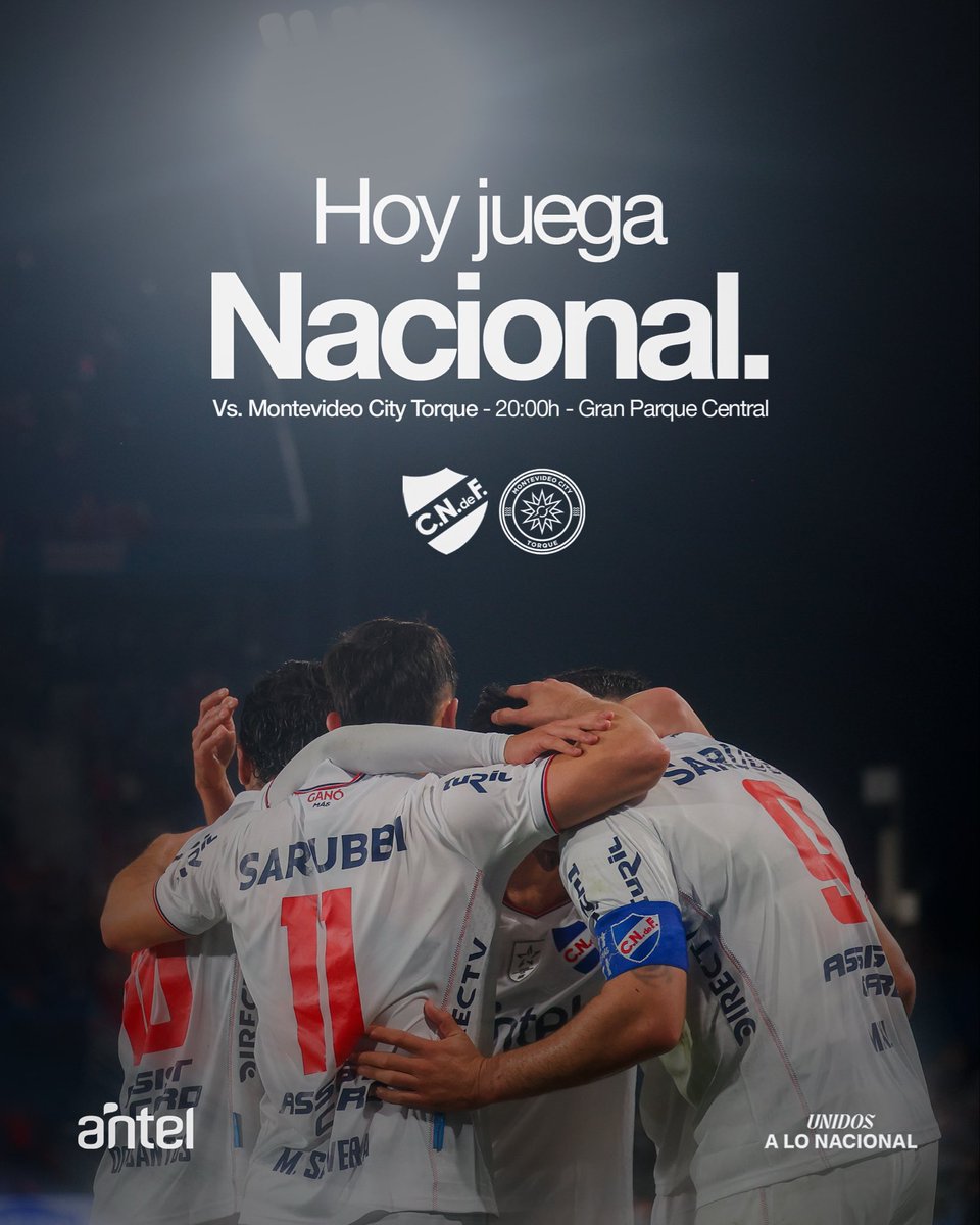 Nacional's tweet photo. TODOS A CASA 👊🏼

Enfrentamos a @MvdCityTorque por la 9ª del Clausura https://t.co/x7yCg0rAb9