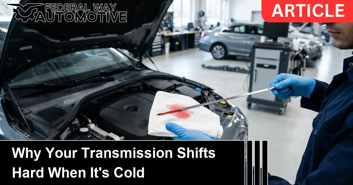 fwautomotive's tweet photo. A cold-morning hard shift that smooths out after a mile is usually just thick fluid warming up. Here is how to tell normal from a warning sign.
https://t.co/cOSpTRtMSa
#FederalWayAutomotive https://t.co/o4r33bfO9B