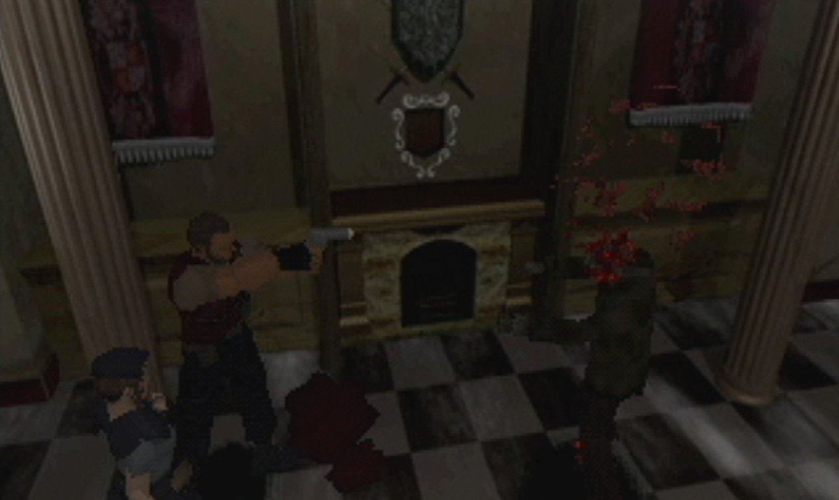 all_aboutgaming's tweet photo. Heres a question for you . Resident Evil (1996) does it feature the strongest Zombie in the franchise, or the weakest Colt python? It tanks like 3 of Barry's shots  #ResidentEvil https://t.co/ZaXPKAz52i