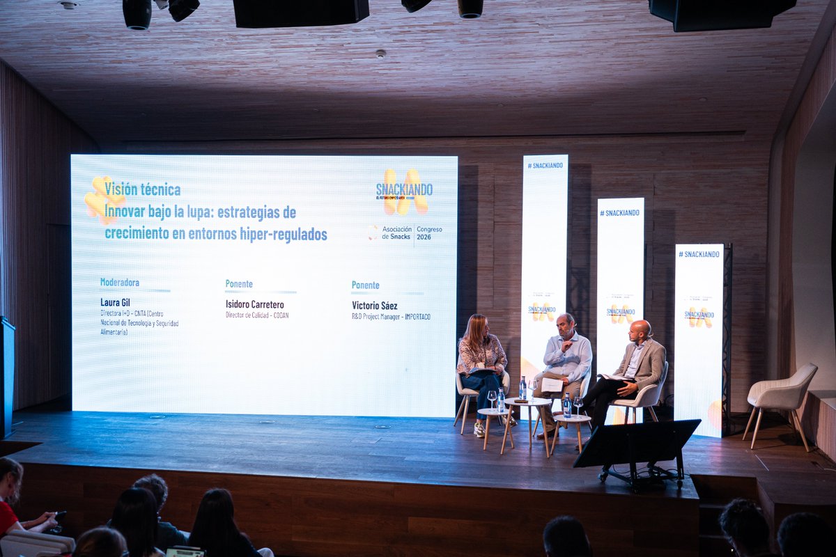 importaco's tweet photo. 🤖 La IA ya no es una cuestión de futuro. Es una oportunidad para transformar el presente.

En @importaco asistimos al #CongresoDeSnacks2026 para compartir experiencias sobre IA, innovación y transformación digital en el sector. https://t.co/QDUWuZd2RU