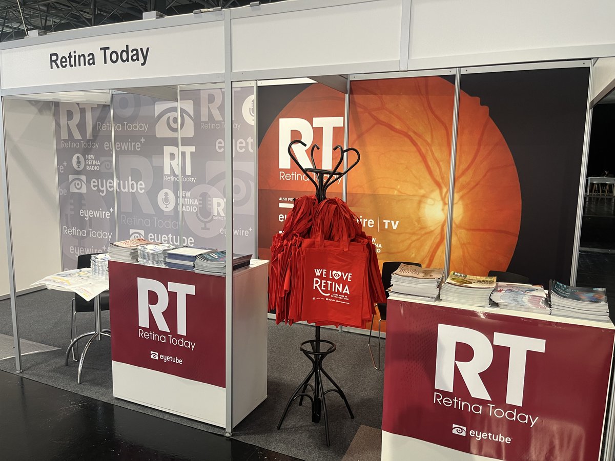 RetinaToday's tweet photo. We had a blast in Vienna at Euretina 2026! The exhibit hall was bustling, the sessions were packed, and our booth was swarmed! We cannot wait to give out more “We Love Retina” bags at FLORetina in December. #retina #Euretina2026 https://t.co/AsQ3ju1Dhu