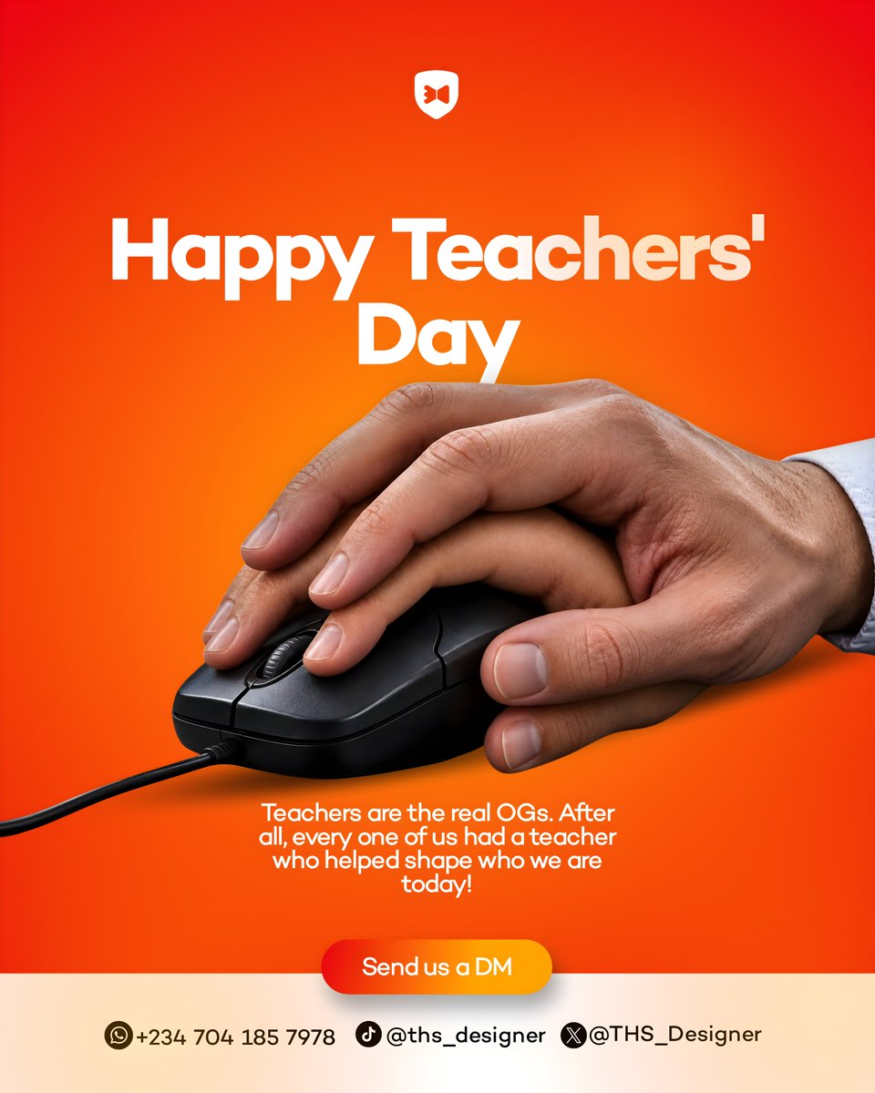THS_Designer's tweet photo. TEACHERS ARE THE REAL OGs. 🎓

Before we became designers, entrepreneurs, engineers, creatives, and more, there was a teacher who taught us, challenged us, and helped shape who we are today.

Happy Teachers’ Day to the OGs! ❤️ https://t.co/Mv7nwCtGbk