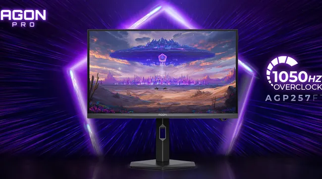 YoiYooy's tweet photo. شاشة توصل 1000 هرتز! 🤯🎮

كشفت AOC عن شاشة AGON PRO AGP257FT بدقة 1080p ولوحة Fast IPS، وتوصل إلى 1050Hz مع كسر السرعة.

راح تبدا تتوفر بالاسواق بالربع الاول لعام 2027

السؤال: تحتاج هالسرعة… ولا تفضّل دقة أعلى وشاشة OLED؟ 👀 https://t.co/M7ShBlzOEe
