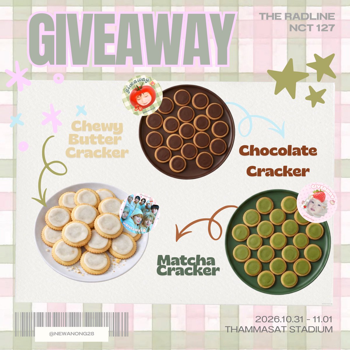 NewAnong28's tweet photo. pls rt 🍬
Giveaway for Nctzen 💚 and Mark and Jaehyun Flag 🍑🐯 
NCT127 THE_REDLINE BKK 

@ THAMMASAT STADIUM 🏟️
date :  31 Oct - 1 Nov 26 
time : tba 
 
Everyone can come and pick it up💐 
 แค่ยิ้มหวานๆมารับก็พอคับ 

#THE_REDLINE_BANGKOK 
#NCT127_5TH_NEOCITY_BANGKOK_THE_REDLINE https://t.co/aZcWNYUALr