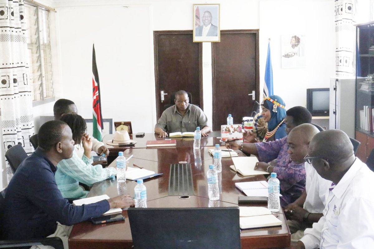 NGECKenya's tweet photo. NGEC IN TURKANA: COMMISSION MEETS COUNTY COMMISSIONER AND INSPECTS PROPOSED REGIONAL OFFICE

The Commission continued its mission to Turkana County with a courtesy call on the County Commissioner, Mr Julius Kavita, at his office in Lodwar. The delegation was led by the Chairperson, Hon. Rehema Jaldesa. She was accompanied by Vice Chairperson Commissioner Thomas Koyier, EBS, Commissioner Caroline Lentupuru, MBS, HSC, and the Commission Secretary/CEO, Dr Purity Ngina, MBS.

The discussions covered gender-based violence and domestic violence in the county. They also touched on the public debate over the equitable management of county resources, particularly revenue from oil.

The Commission briefed the County Commissioner on the office space it has identified at the Bishop Mahon Centre, where it plans to establish its Turkana regional office. It also outlined a dedicated programme of male engagement. Under the programme, men will be given a platform and trained as champions of equality, non-discrimination and the rejection of violence.

The Commission later visited the Bishop Mahon Centre to inspect the premises.

#NGECinTurkana