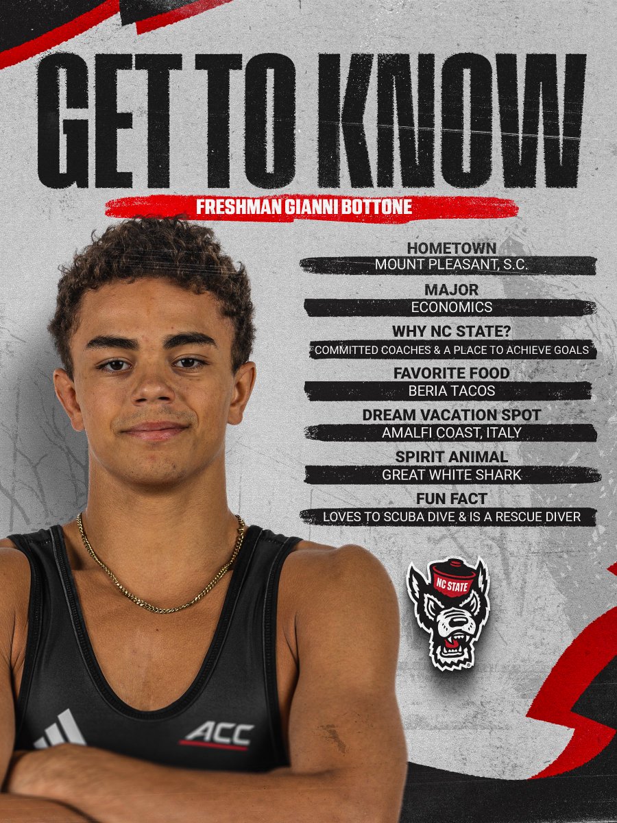 PackWrestle's tweet photo. 🐺 Get to Know Gianni Bottone 🐺 

#PackMentality https://t.co/9kfrEtTwRW