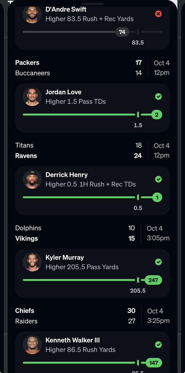 PropSlayerr's tweet photo. 42x ❌ 5.06x ❌ 5.25x ❌
1 away on all slips ! Such a bitter sweet experience lol almost broke the bank 🏦
We’re back tonight for Monday Night Football! 🏈
#SportsBetting #PrizePicks #UnderdogFantasy #Propbets #Chalkboard #Kalshi https://t.co/wPk7ljN4fJ