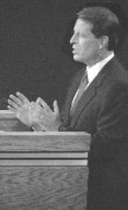 30YearsAgoWire's tweet photo. Last night in St. Petersburg ๐บ๐ธ Vice President Al Gore and Jack Kemp squared off in the only vice-presidential debate, with PBS's Jim Lehrer moderating at the Mahaffey Theater. Now it's back to the presidential race. #Debate96 #GoreKemp https://t.co/LrpUMjsIla