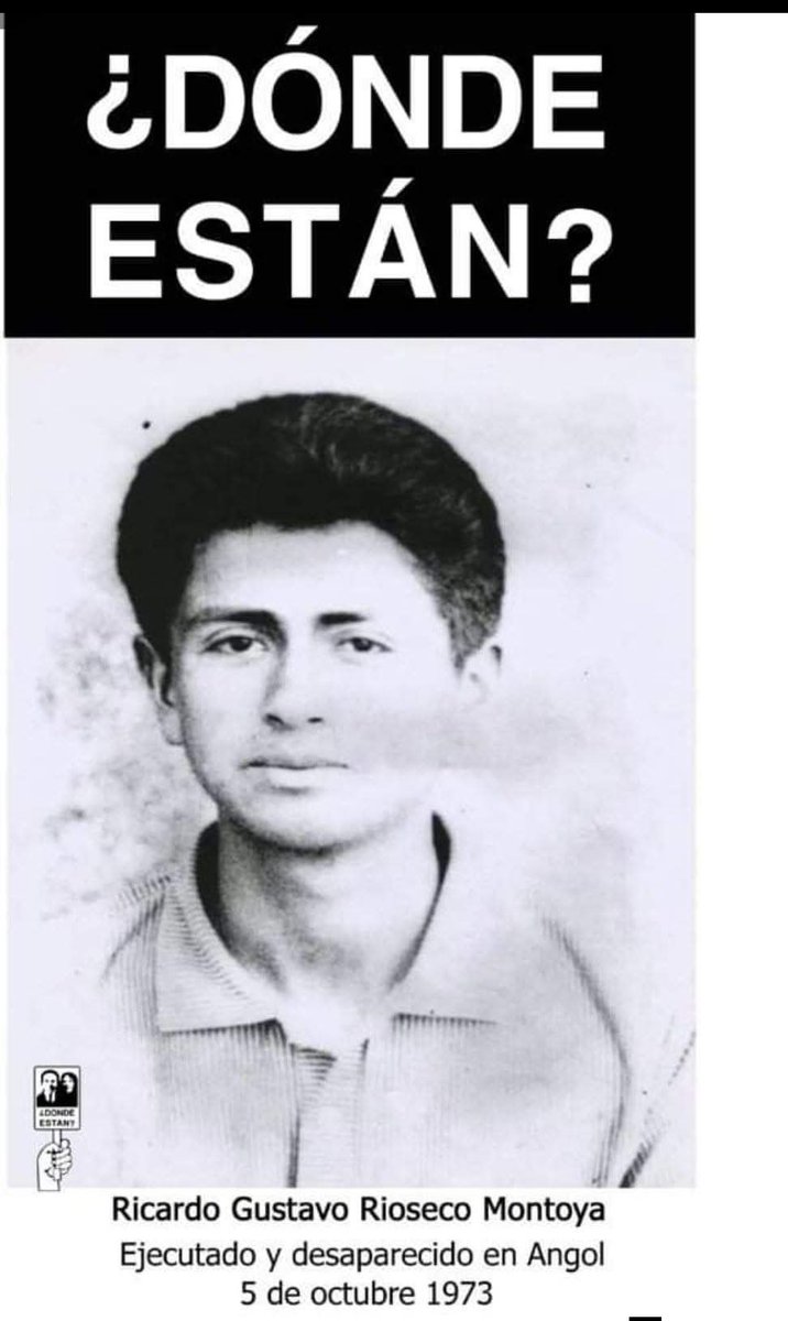 RadioUmbral's tweet photo. 5 de Octubre de 1973 Ricardo Gustavo Rioseco Montoya 22 años  estudiante de la Universidad Técnica del Estado, visitaba a su padre que se encontraba detenido  en la ciudad de Angol, cuando una patrulla militar lo detuvo en su domicilio. https://t.co/uIEbuyTNhe