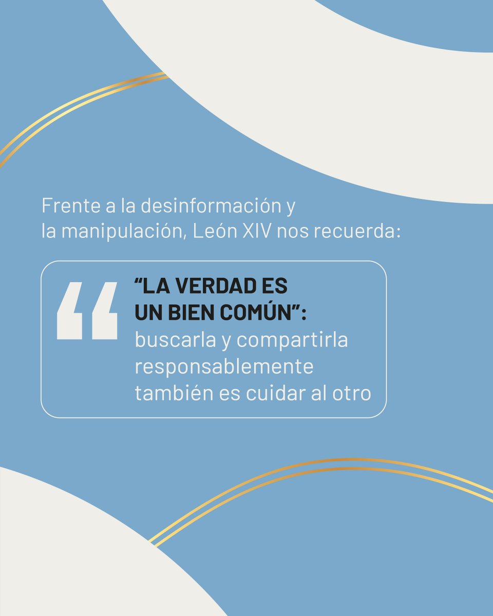 Programa_FE's tweet photo. En Magnifica Humanitas, el Santo Padre nos propone una pregunta que interpela nuestro presente: ¿qué humanidad queremos construir con la tecnología?

Un llamado a avanzar sin miedo, pero sin perder aquello que nos hace humanos. ❤️

👉Deslizá el carrusel para conocer más https://t.co/yLMrTrCh44