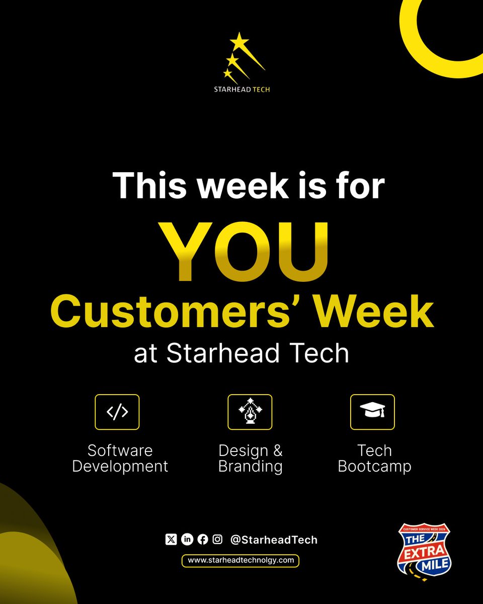 _StarheadTech's tweet photo. Every product we build, and every brand we design exists because someone trusted us with their idea. 

This week, we're saying thank you. 💙

 #CustomersWeek #StarheadTech #thankyou #CustomerFirst https://t.co/NadUb5V9v9
