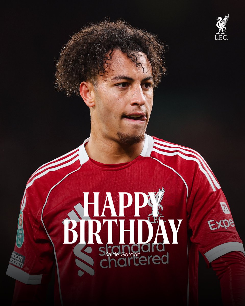 LFC's tweet photo. Wishing a very happy birthday to @kaidegordon10 🎉 https://t.co/0wbEksWimE