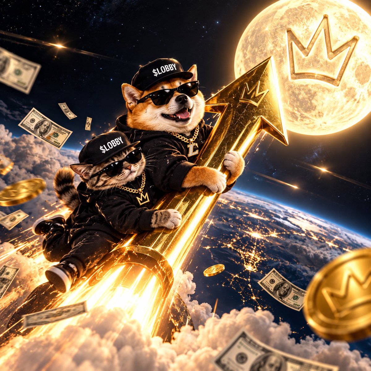 LOBBYcxa's tweet photo. 🚀 THE ARROW IS LAUNCHED. 🌕

Two legends. One mission. One destination.

🏨 WELCOME TO THE $LOBBY.
If you’re here early, you’re not just watching the journey — you’re part of it. 👑🔥

WHO’S RIDING WITH US TO THE MOON? 🚀🌕

#LOBBY #Solana #Memecoin #CRYPTOCLARITYACT https://t.co/pPH021Vl3C