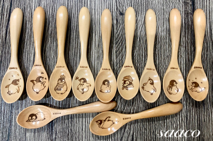 macyart's tweet photo. ペンギンスプーン

#ウッドバーニング
#神戸ペンバザ https://t.co/WF8ub4HnnZ