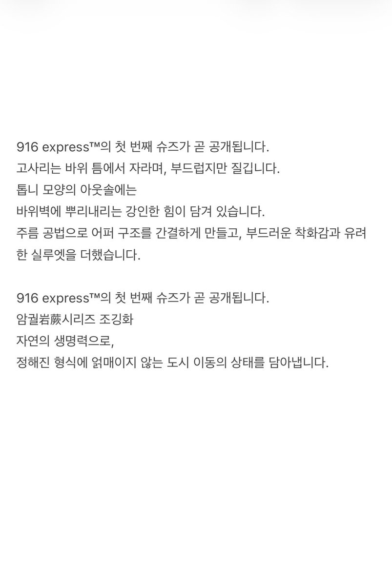 thebjtcom's tweet photo. 👟916 express™ FIRST SHOES
       10/10 COMMING SOON

#백경정 #白敬亭 #baijingting 
#GOODBAI #916express #GOODBAI916 #岩蕨慢跑鞋 https://t.co/ED3k18pJnF