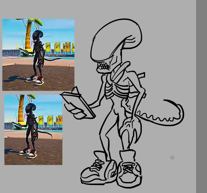 IFsaccount1's tweet photo. xenomorph drip https://t.co/zwXn0HjPWu