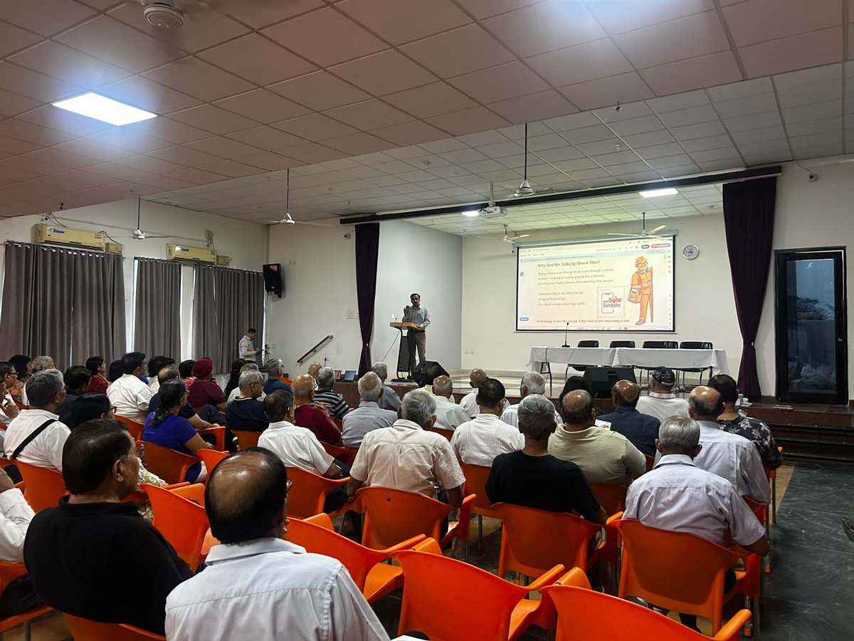 DSCI_Connect's tweet photo. #SessionAlert  | As part of #MeriDigitalSuraksha, DSCI conducted in-person cybersecurity awareness sessions across Bengaluru and Delhi-NCR, engaging 100+ participants through practical conversations on cyber threats, digital safety and preventive measures.

From understanding common cybercrimes to discussing everyday online safety concerns, the sessions gave participants an opportunity to ask questions, share experiences and learn simple ways to stay more secure in the digital world.

A few hours of conversation can go a long way in building greater awareness and confidence online. Because staying digitally safe begins with staying informed.

The initiative also offers a Meri Digital Suraksha Fundamental Guide, covering essential cybersecurity concepts, common scams, useful terminology and practical safety tips designed to help individuals navigate the digital world with greater confidence.

🌐Explore the campaign and access the Fundamental Guide: https://t.co/nrHJ0xGdiA

@Optiv | #MeriDigitalSuraksha #CyberSecurity #CyberAwareness #DigitalSafety
