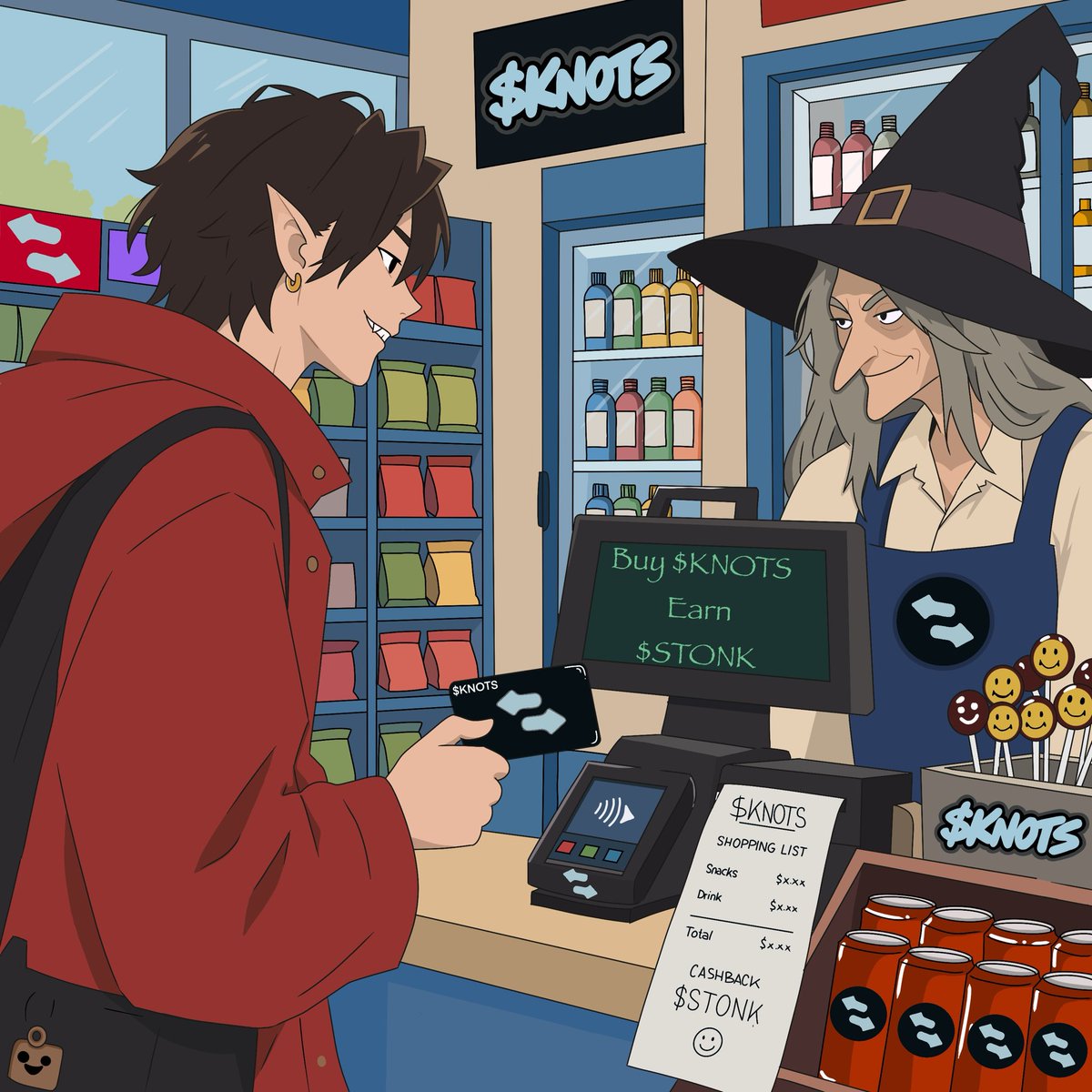 thveyn's tweet photo. Just hit the $KNOTS convenience store for a quick restock 🛒
Paid with the $KNOTS card and walked out with pure $STONK cashback on the receipt 💸
Buy $KNOTS → Earn $STONK. Everyday shopping just became a strategy.
Real gains only. Who’s next in line? 🧙‍♂️
@KnotsOnStonk https://t.co/CiAL5c1Gpj