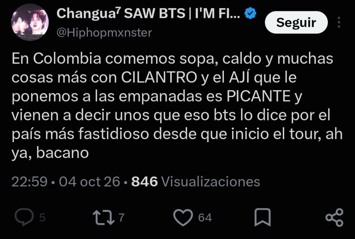 agsthvpe's tweet photo. Borra tu nacada Taehyung, que no ves que en otros países también comen eso JAJAJAJAJSJSKAHFKSJE, además les dijo palabras DE SU PAÍS y siguen peleando por el picante y el cilantro😭 https://t.co/ESJFLgU0Zj