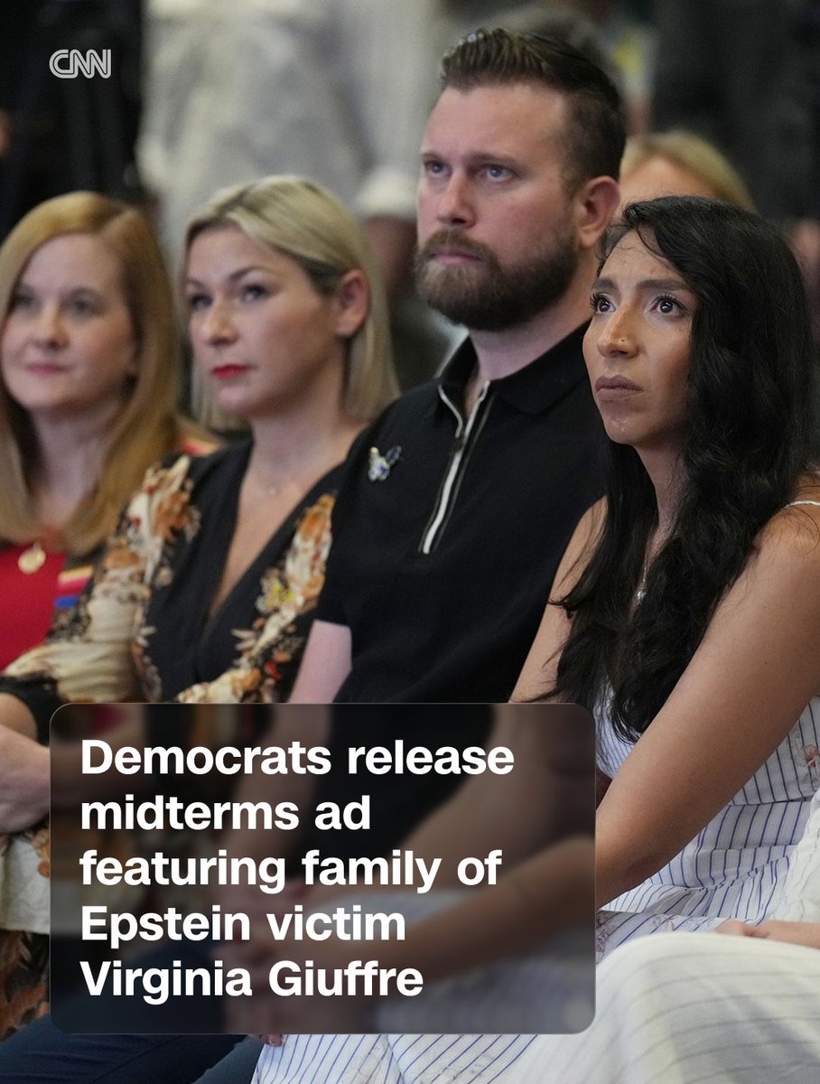 CNN's tweet photo. The campaign arm working to elect House Democrats released a political advertisement on Monday featuring the family of Virginia Giuffre, who was the first victim of Jeffrey Epstein to go public with allegations of abuse.

The advertisement was released in support of Democratic candidate Jessica Killin, who is facing incumbent Republican Rep. Jeff Crank in Colorado's 5th Congressional District. https://t.co/TiWhu0bwkA