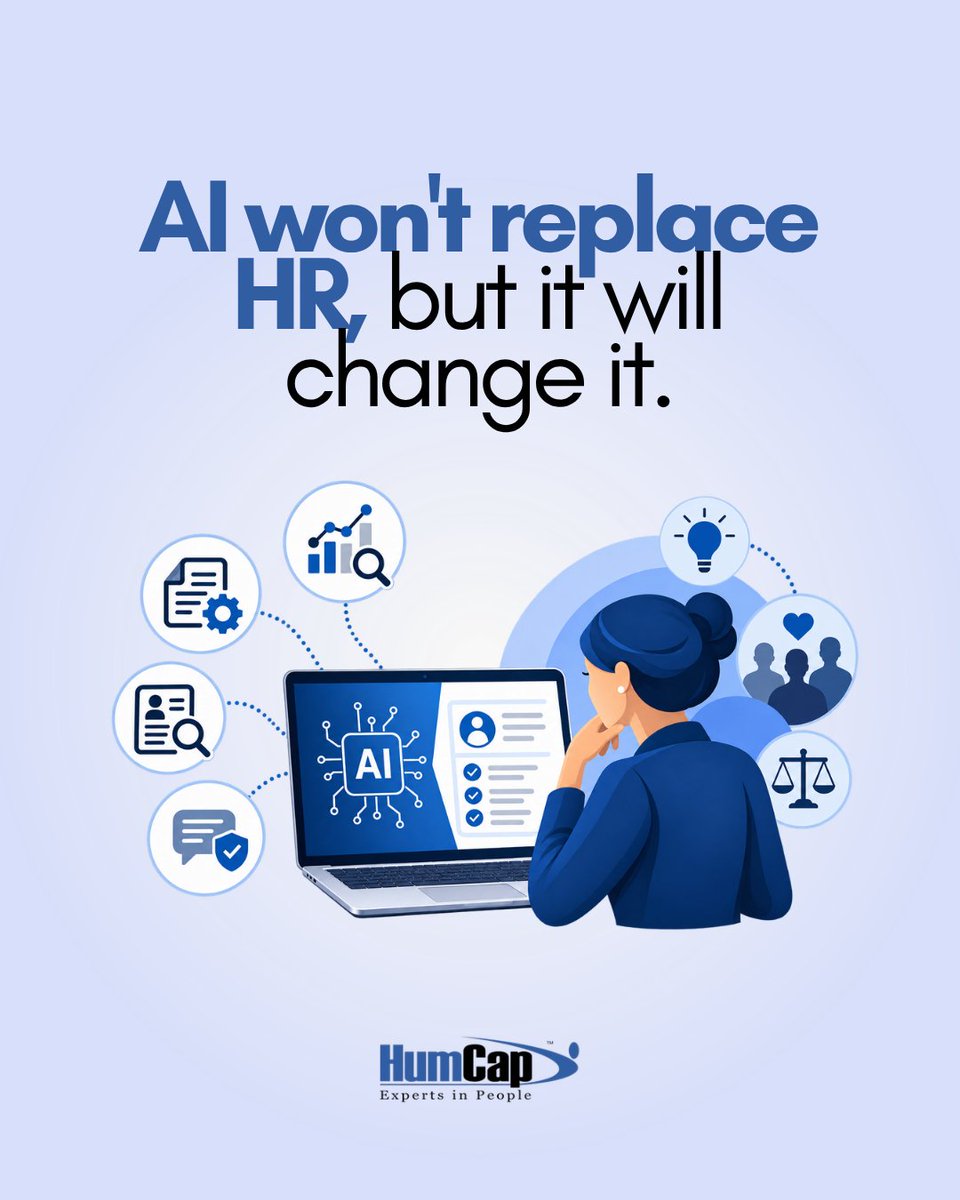 HumCapLP's tweet photo. AI in HR is most useful when it solves specific problems, not when it replaces human judgment.
Think routine documentation, data insights, resume screening, and policy guidance. Start with one real pain point, test the right tool, and keep people involved. https://t.co/Vwzo6N4G1X