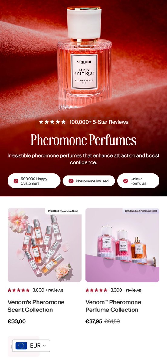 ArijanJanes's tweet photo. If you run a store with many SKUs, offer collection pages are a massive unlock.

Even your collection pages need to be optimized and ready for BFCM.

- Banner & promos for newest offers
- Scroll interruptors after 7-8 products to reduce bounce rate
- Star ratings on all product cards
- Option to add to cart without leaving the collection page (popup ATC)
- Sorting & filtering options properly made (use heatmaps for this)

All of these make a huge impact.

Here are some BFCM collection pages I came across that were interesting.

https://t.co/A4uJTowV3g

https://t.co/dELDGMA1Oj

https://t.co/uL7jP8By1I

https://t.co/kd6pIu9RO5