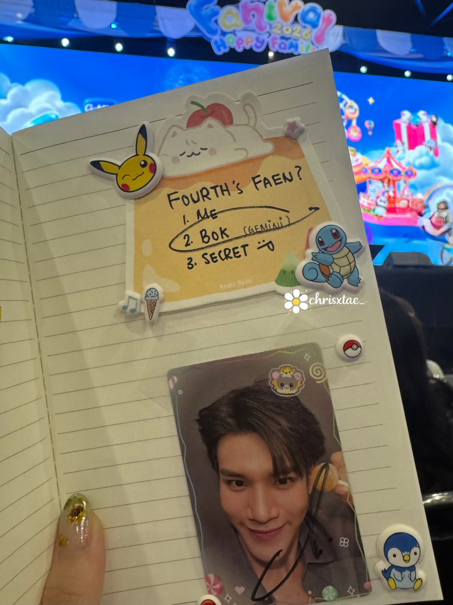 chrisxtae_'s tweet photo. แฟนเจมีไนน์คือใคร? 👀
แฟนโฟร์ทคือใคร? 👀

GEMINIFOURTH LKN MY FAM

#GMMTVFANIVAL2026HappyFamilyxGF  #Gemini_NT #Fourthnattawat #GeminiFourth https://t.co/Vu2omi4TWi