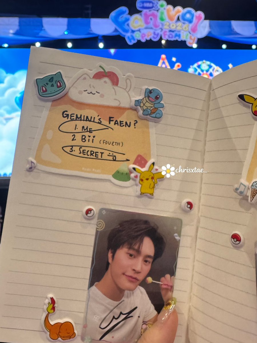 chrisxtae_'s tweet photo. แฟนเจมีไนน์คือใคร? 👀
แฟนโฟร์ทคือใคร? 👀

GEMINIFOURTH LKN MY FAM

#GMMTVFANIVAL2026HappyFamilyxGF  #Gemini_NT #Fourthnattawat #GeminiFourth https://t.co/Vu2omi4TWi