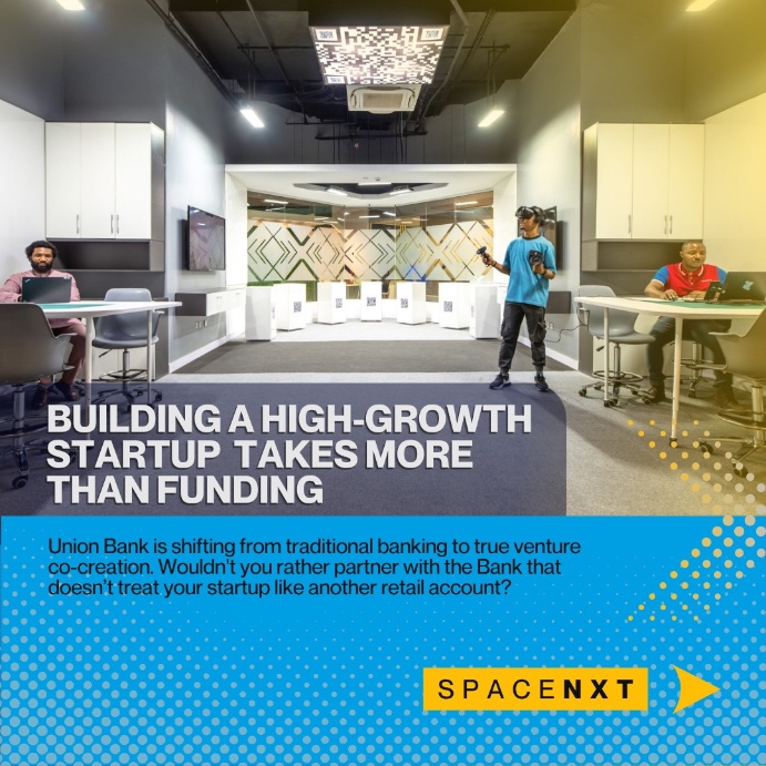 Mrfizzy_10's tweet photo. SpaceNXT is Union Bank’s purpose-built co-creation hub and innovation lab built to foster collaboration between the Bank, FinTechs, creators, and Techpreneurs.

SpaceNXT converted a legacy head office bank vault into a futuristic, soundproof innovation hub where founders literally pitch and build in "The Vault."

Fuel your team's output with high-speed internet, state-of-the-art pod spaces like Galactica, and collaborative work lounges.

#StillUnionBank #SpaceNXT