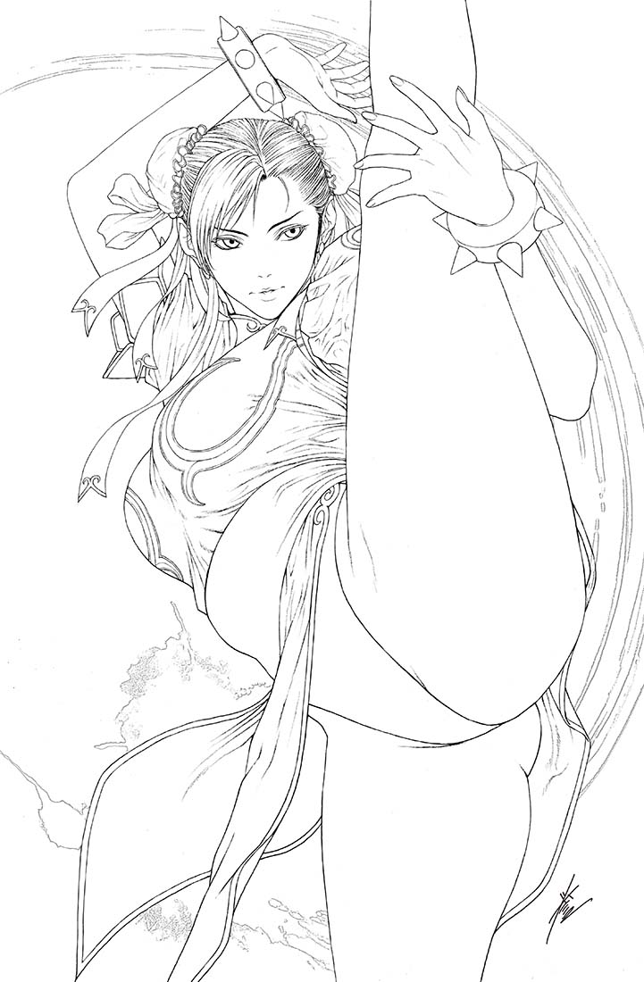homare_works's tweet photo. こんばんは！
ニューヨークコミコンのコミックの新しい情報です。
以前紹介した「Street Fighter Ⅱ」の春麗とキャミィのカバーで、線画バージョンも用意しています。
この商品は10月8日～11日に開催されるニューヨークコミコンで販売されます。   
ブースは3623です。
お見逃しなく！ https://t.co/LoybAyzY7D