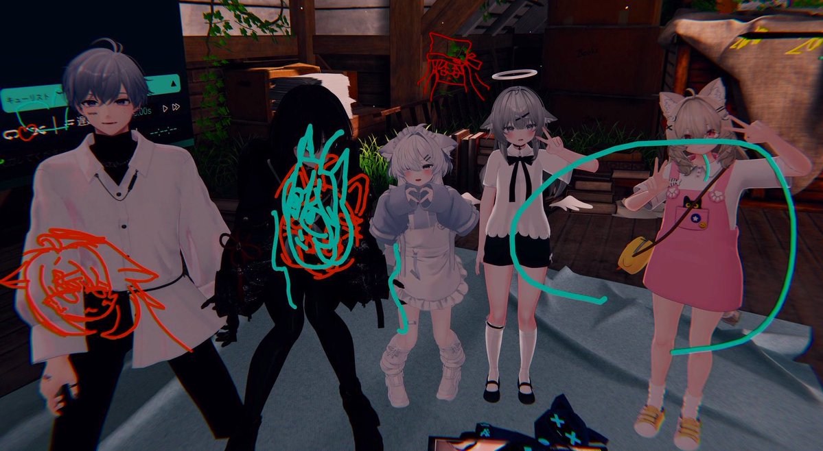 n4yur4's tweet photo. みんなとお写真！

 #VRChat https://t.co/kNOxwuZW6I