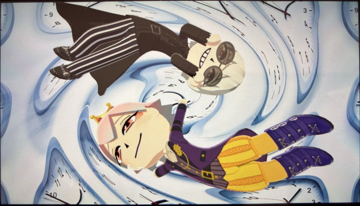 kotorariii's tweet photo. 【ツイステ】
新キャラ、ヌガー様作成〜✨トレイパイセンに負かされてぬ〜んってなってる顔も可愛かったから2枚目に…☺️新旧ハロイベキャラ2人で写真撮ろうとしたら、ヌガー様はともかく、スカリーが大正解なポーズ取ってくれた👍
#トモコレ https://t.co/PXi4lUZQYM