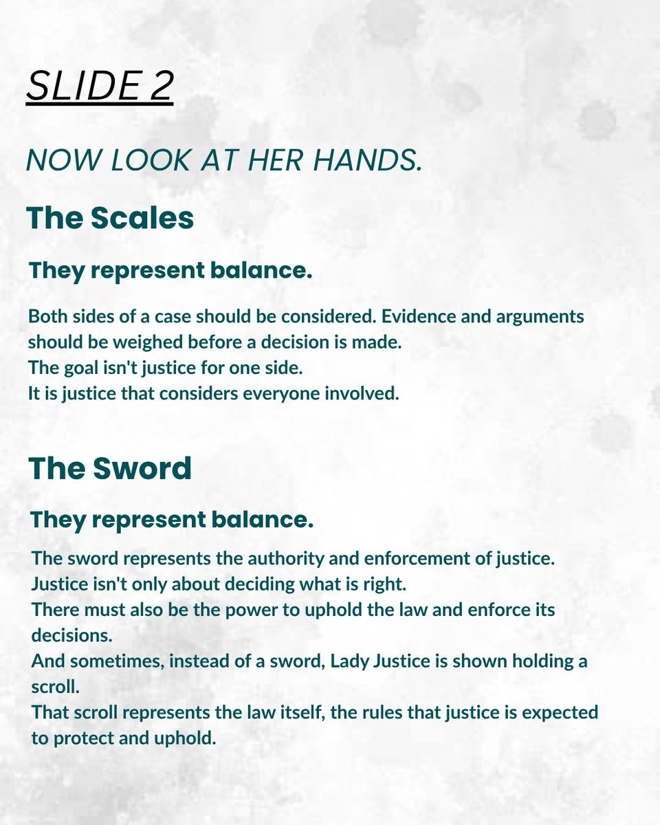 inmatejusticen1's tweet photo. We see Lady Justice. But do we really know what she represents?
The blindfold. The scales. The sword.
Swipe to see the story behind the symbols.
#LadyJustice #JusticeMatters #InmateJustice https://t.co/a0pLXvJEZV