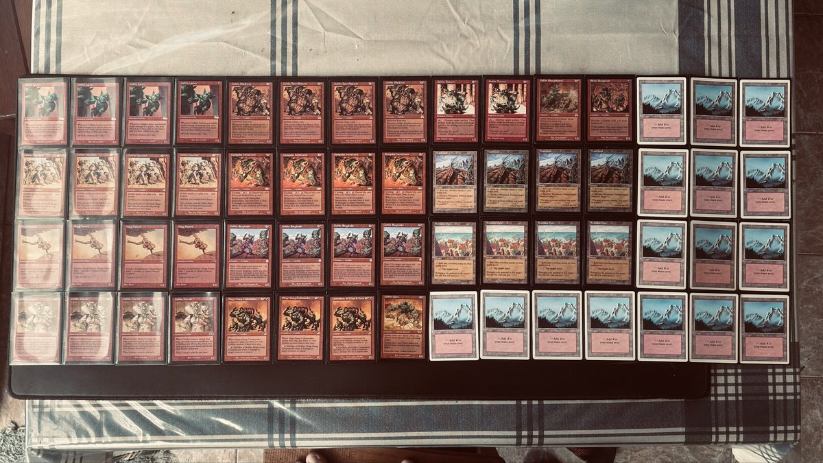 _stompy's tweet photo. Finalmente finalizei a minha lista de Mono Red Goblins do Premodern. Quem sabe não voltou a aparecer por aqui para compartilhar os meus videos e textos do RootsMTG. https://t.co/DXo3eY8H6C