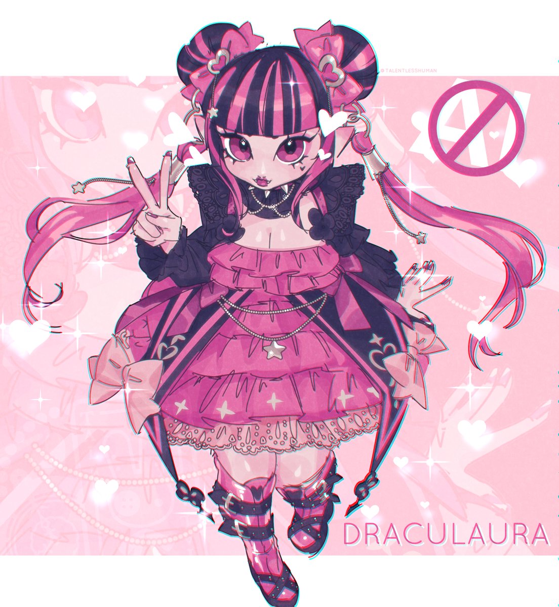 talentlesshuman's tweet photo. 🩷🩸🎀Draculaura's Paradise! https://t.co/XaDKi3WLXi