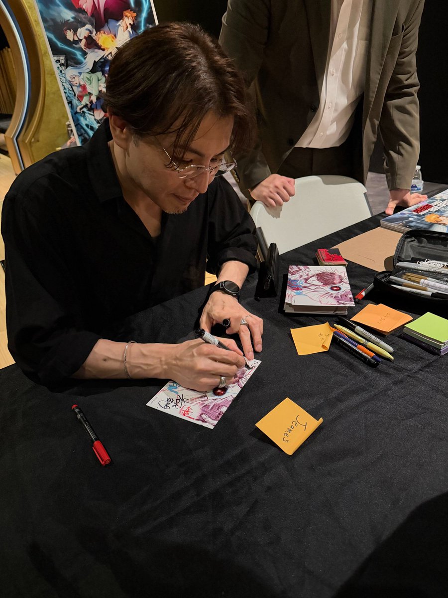 psyrenanime_en's tweet photo. ℙ𝕊𝕐ℝ𝔼ℕ event at Global Stage Hollywood🎬
Thank you all for coming out to see the ep.1 west coast premiere and ep.2 world premiere✨

It was the very first time Iwashiro-sensei made a public appearance and he was so happy to meet the US fans (including Amamiya cosplayer!) https://t.co/IH0weZuJrI