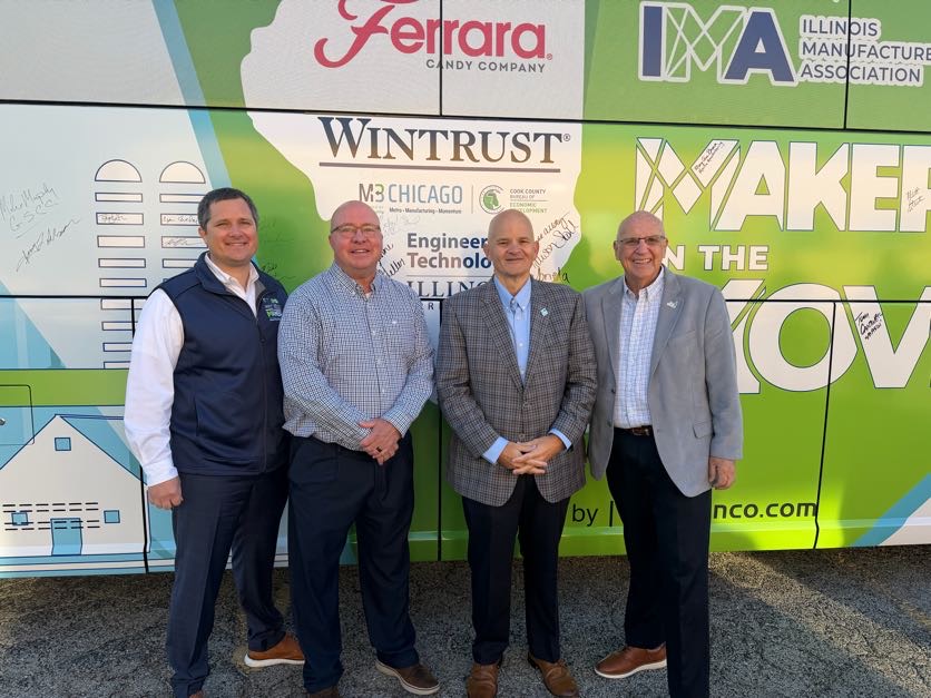 IMA_Today's tweet photo. Day 2 of #MakersOnTheMove is underway! We kicked things off at BUNN-O-Matic in Springfield, celebrating its longtime role in Illinois manufacturing and its continued commitment to innovation. Thanks to the BUNN team and everyone who joined us this morning!

#MFGDay26 #MadeInIllinois