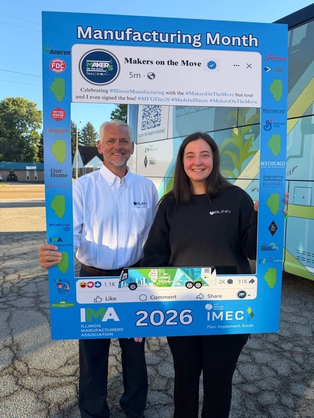 IMA_Today's tweet photo. Day 2 of #MakersOnTheMove is underway! We kicked things off at BUNN-O-Matic in Springfield, celebrating its longtime role in Illinois manufacturing and its continued commitment to innovation. Thanks to the BUNN team and everyone who joined us this morning!

#MFGDay26 #MadeInIllinois