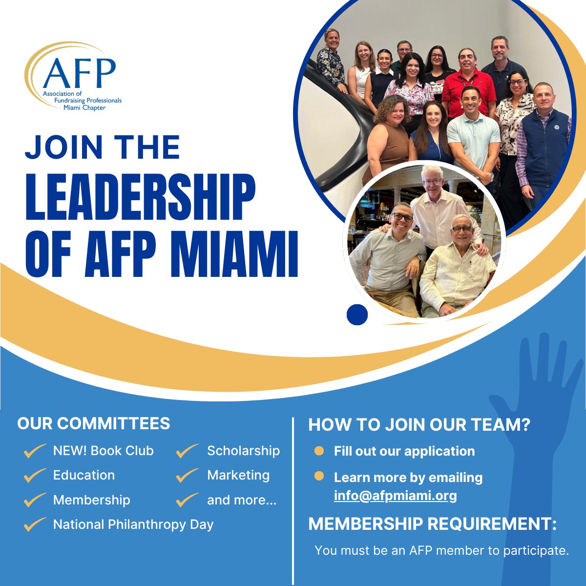 AFPMiami's tweet photo. Join Us in Advancing the Fundraising Profession

Are you eager to elevate the fundraising profession and make a meaningful impact in our community?https://t.co/L2YnMcdXqI https://t.co/ZQqSCCXV4v